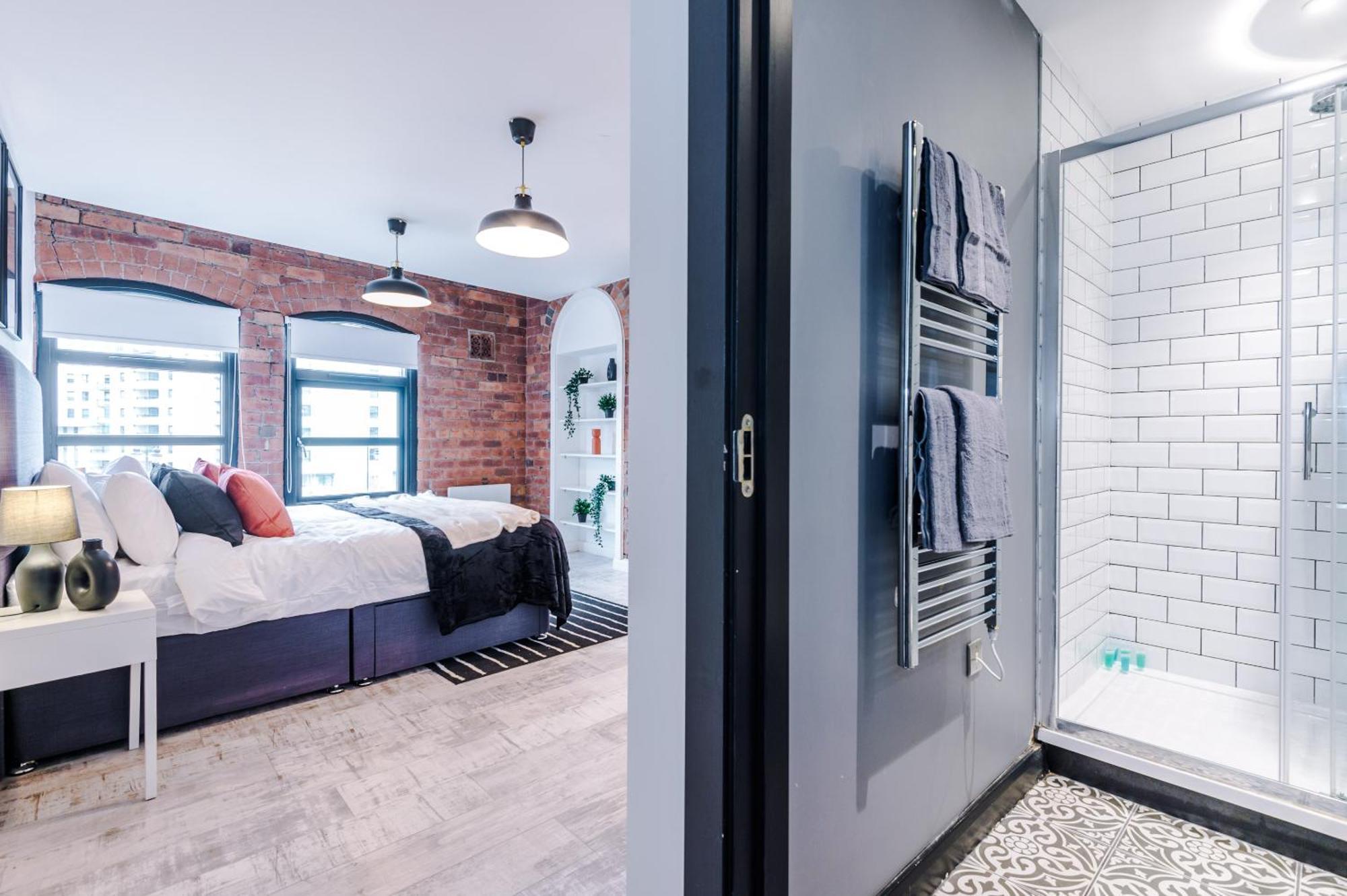 2 King Size Beds In Manhattan Styled Oversize Apartment Leeds  Bagian luar foto