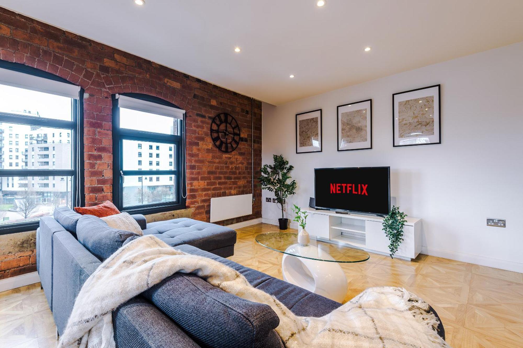 2 King Size Beds In Manhattan Styled Oversize Apartment Leeds  Bagian luar foto