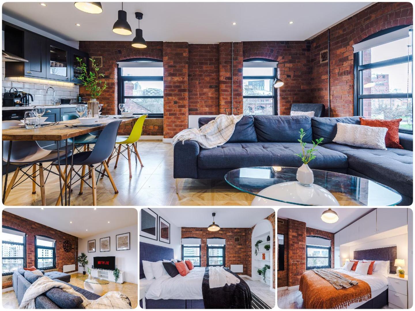 2 King Size Beds In Manhattan Styled Oversize Apartment Leeds  Bagian luar foto